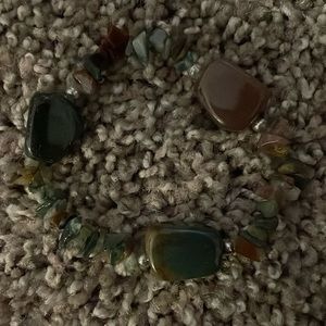 Homade Marble Green & brown Bracelet